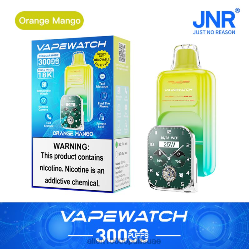 JNR ساعة vape 4Z6L42 مانجو برتقالية JNR vape UAE