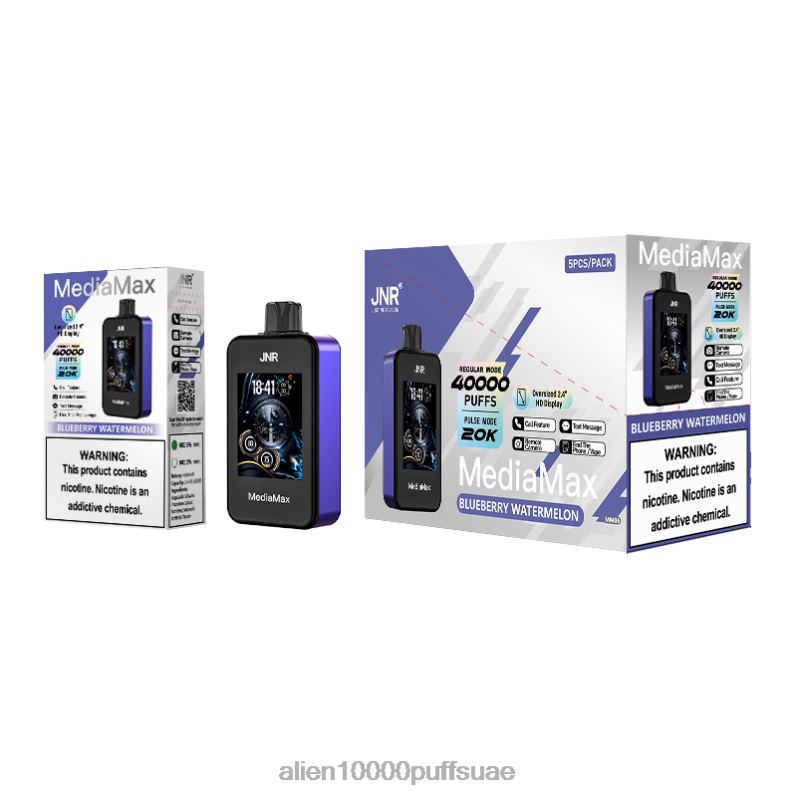 JNR MediaMax نفخة 40 ألف 4Z6L412 البطيخ التوت JNR vape UAE