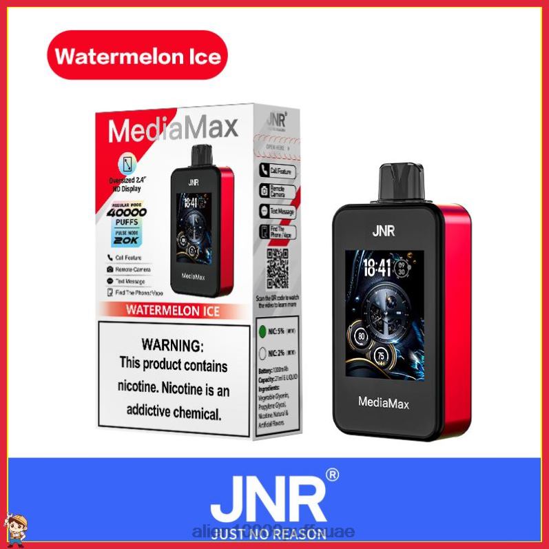 JNR MediaMax نفخة 40 ألف 4Z6L418 ثلج البطيخ JNR vape flavours